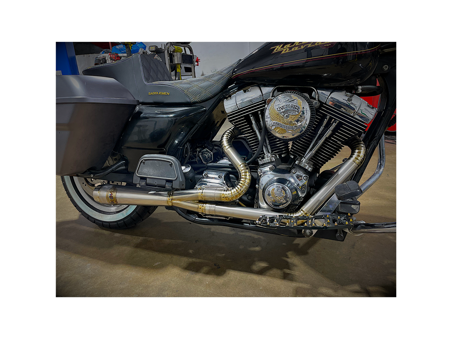 SMS Harley Road King Titanium Exhaust